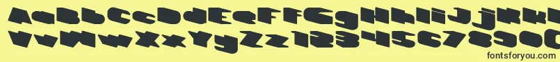 GREATEST VIEW Bold Font – Black Fonts on Yellow Background