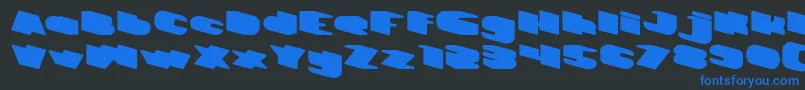 GREATEST VIEW Bold Font – Blue Fonts on Black Background