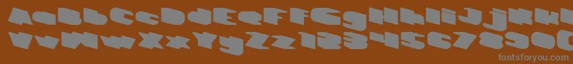 GREATEST VIEW Bold Font – Gray Fonts on Brown Background