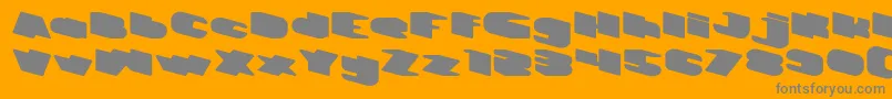 Fonte GREATEST VIEW Bold – fontes cinzas em um fundo laranja