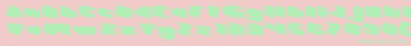 fuente GREATEST VIEW Bold – Fuentes Verdes Sobre Fondo Rosa