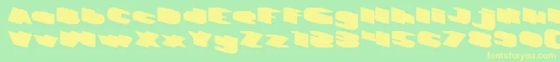 GREATEST VIEW Bold Font – Yellow Fonts on Green Background