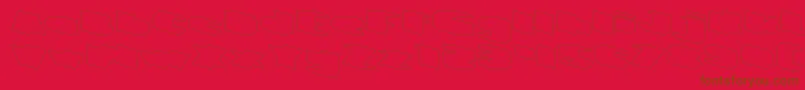 GREATEST VIEW Hollow Font – Brown Fonts on Red Background