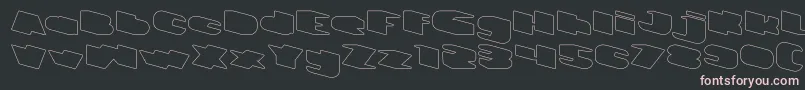 GREATEST VIEW Hollow Font – Pink Fonts on Black Background