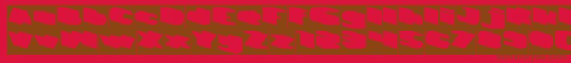 GREATEST VIEW Inverse Font – Brown Fonts on Red Background