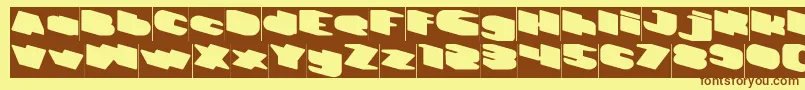 GREATEST VIEW Inverse Font – Brown Fonts on Yellow Background