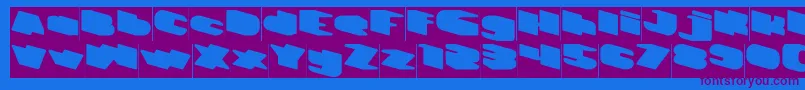 GREATEST VIEW Inverse Font – Purple Fonts on Blue Background