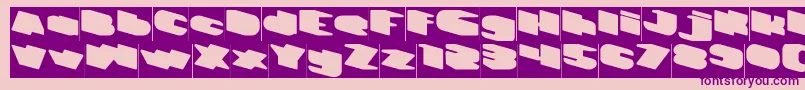 GREATEST VIEW Inverse Font – Purple Fonts on Pink Background