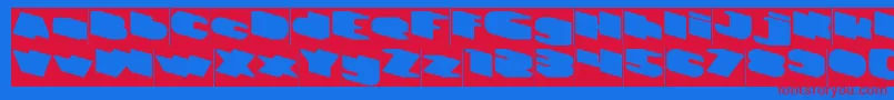GREATEST VIEW Inverse Font – Red Fonts on Blue Background