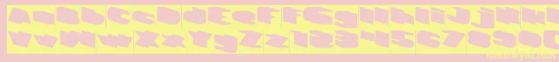 GREATEST VIEW Inverse Font – Yellow Fonts on Pink Background