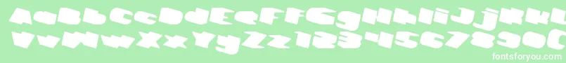 fuente GREATEST VIEW Italic – Fuentes Blancas Sobre Fondo Verde