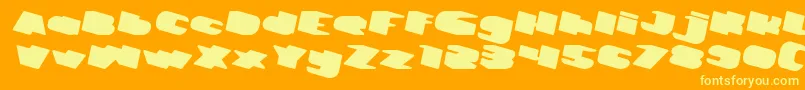 GREATEST VIEW Italic Font – Yellow Fonts on Orange Background