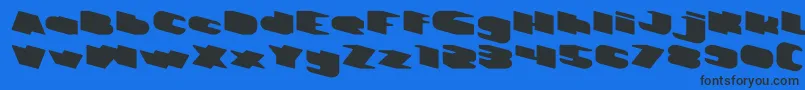 GREATEST VIEW light Font – Black Fonts on Blue Background