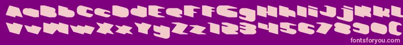 GREATEST VIEW light Font – Pink Fonts on Purple Background