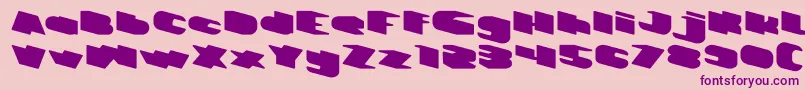 GREATEST VIEW light Font – Purple Fonts on Pink Background