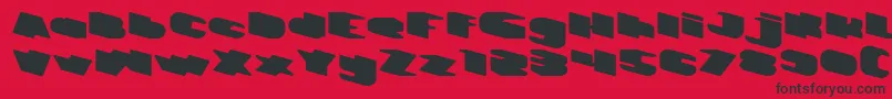 フォントGREATEST VIEW – 赤い背景に黒い文字