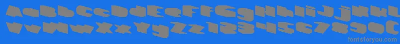Police GREATEST VIEW – polices grises sur fond bleu