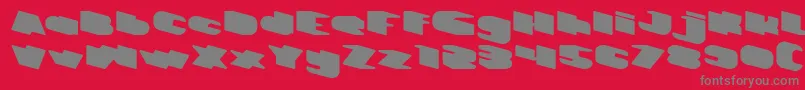 フォントGREATEST VIEW – 赤い背景に灰色の文字