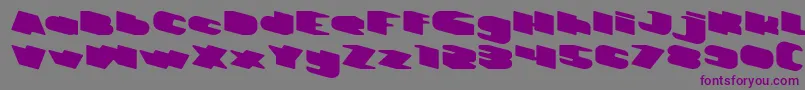 GREATEST VIEW Font – Purple Fonts on Gray Background