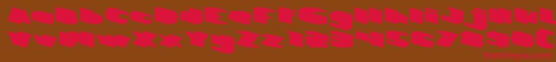 GREATEST VIEW Font – Red Fonts on Brown Background