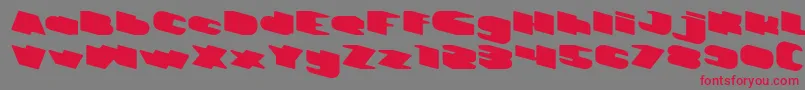 GREATEST VIEW Font – Red Fonts on Gray Background
