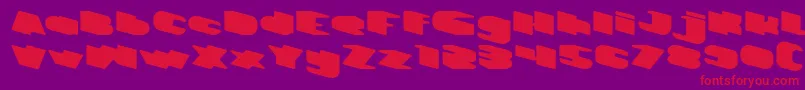 GREATEST VIEW Font – Red Fonts on Purple Background