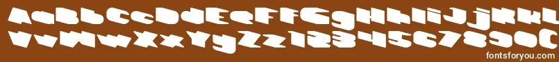 GREATEST VIEW Font – White Fonts on Brown Background