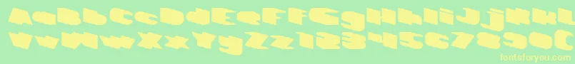 GREATEST VIEW Font – Yellow Fonts on Green Background