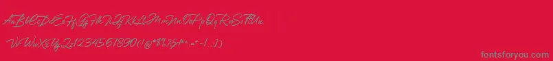 Шрифт Greathfella – серые шрифты на красном фоне