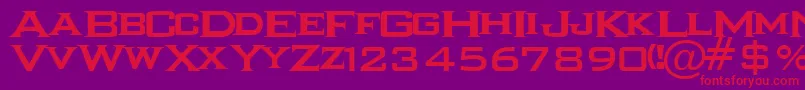 Ikarrg ffy Font – Red Fonts on Purple Background