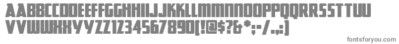 GreatLakesNF-fontti – harmaat kirjasimet valkoisella taustalla