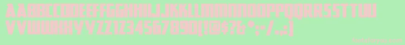 GreatLakesNF Font – Pink Fonts on Green Background