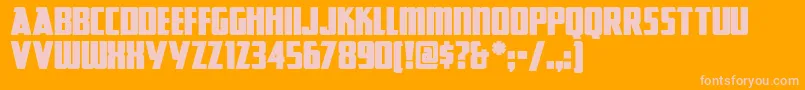 GreatLakesNF Font – Pink Fonts on Orange Background
