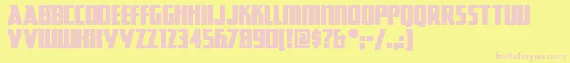 GreatLakesNF Font – Pink Fonts on Yellow Background