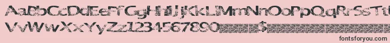 GreatParty Font – Black Fonts on Pink Background