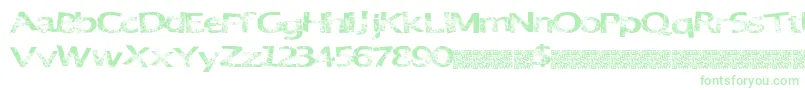 GreatParty Font – Green Fonts on White Background