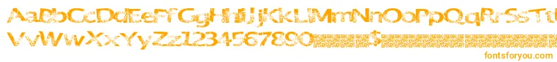 GreatParty Font – Orange Fonts on White Background