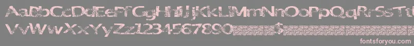 GreatParty Font – Pink Fonts on Gray Background