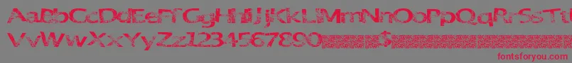 GreatParty Font – Red Fonts on Gray Background