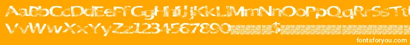 GreatParty Font – White Fonts on Orange Background