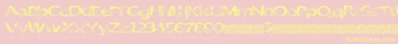 GreatParty Font – Yellow Fonts on Pink Background