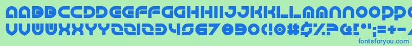 Greatsby Gat-Schriftart – Blaue Schriften auf grünem Hintergrund