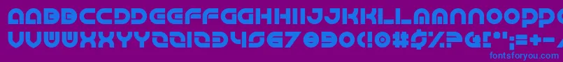 Greatsby Gat Font – Blue Fonts on Purple Background