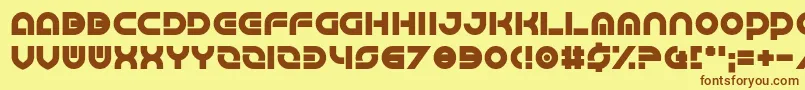 Greatsby Gat Font – Brown Fonts on Yellow Background