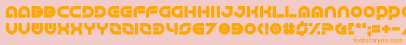 Greatsby Gat Font – Orange Fonts on Pink Background