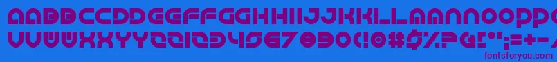 Greatsby Gat Font – Purple Fonts on Blue Background