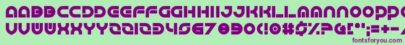 Greatsby Gat-Schriftart – Violette Schriften auf grünem Hintergrund