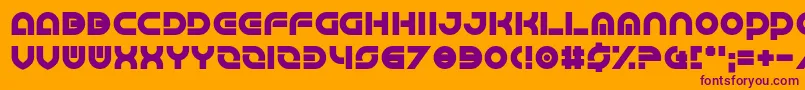 Greatsby Gat Font – Purple Fonts on Orange Background