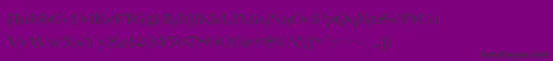 GreatVictorian Standard Font – Black Fonts on Purple Background