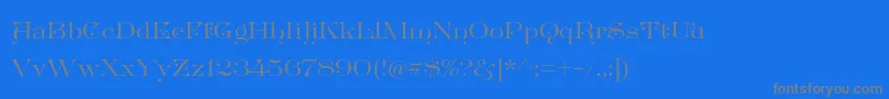 GreatVictorian Standard Font – Gray Fonts on Blue Background